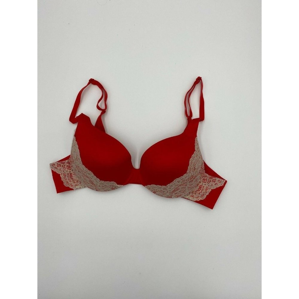 NWOT Victoria's Secret Lined Demi Bra Pleated 34A